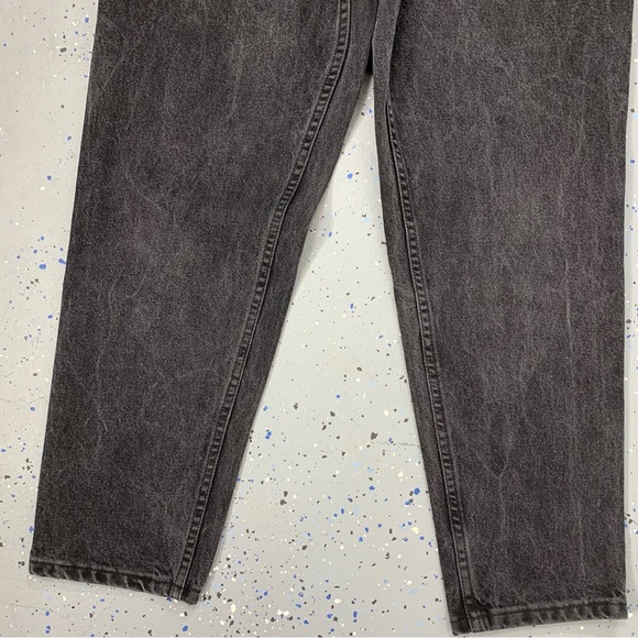 Vintage 80s Gitano Black Denim Jeans High Waist Tapered Leg 12 Petite 31"x29" - Picture 4 of 12